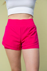 White Birch Full Size High Waisted Knit Shorts OutfitFlow